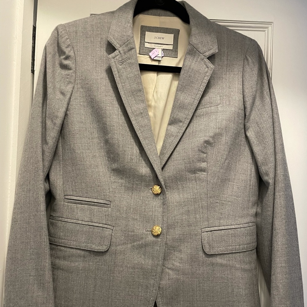 J. Crew Schoolboy Wool Jacket Gray